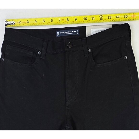 Everlane Size 30X30 Mens The Relaxed Straight High Stretch Black Denim Jeans NWT - Picture 2 of 12